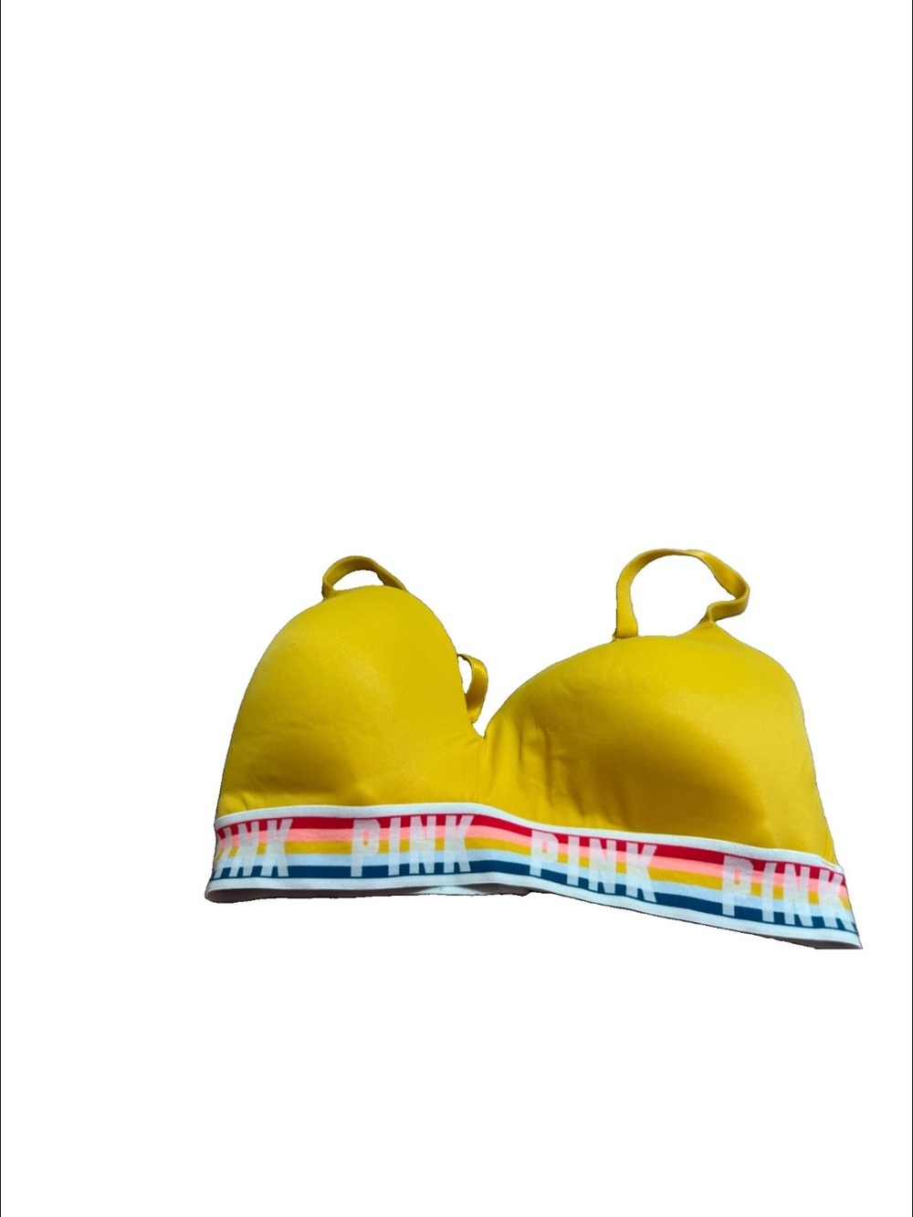 Victoria Secret Women’s Yellow Wear Everywhere Wireless Bra! 34DD